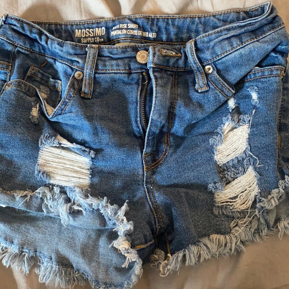 Target Mossimo high waisted denim shorts